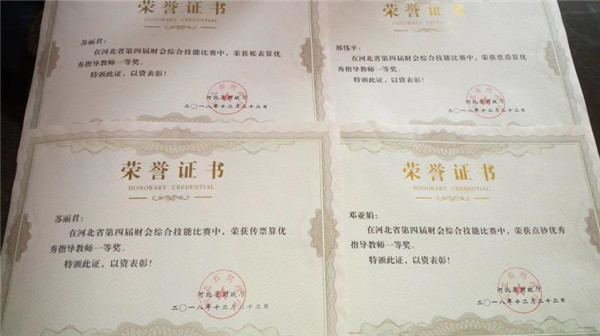 喜报：世界杯官网经济管理系教师在京津冀职业院校财会综合技能大赛中荣获多项指导教师一等奖