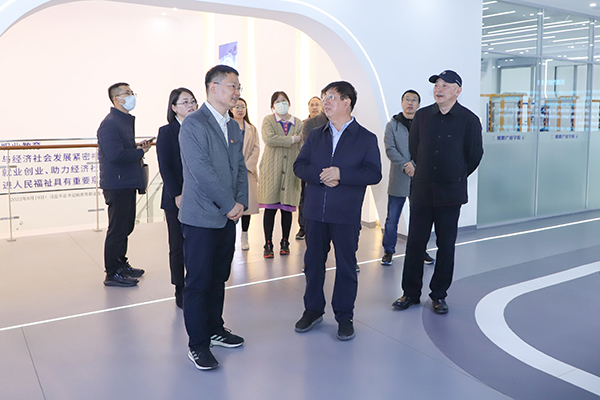 共青团河北省委调研组到世界杯官网参观考察