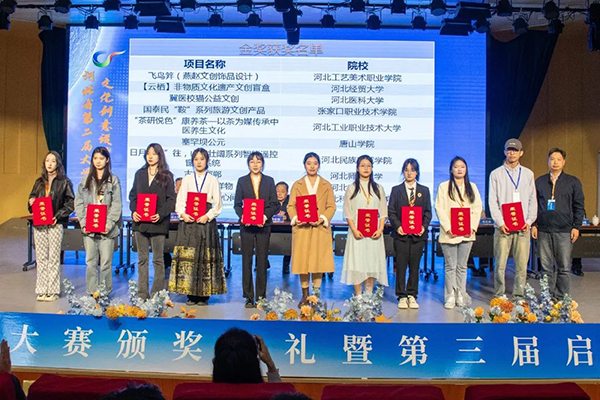 喜报 | 世界杯官网在河北省第二届大学生文化创意设计大赛中获金奖